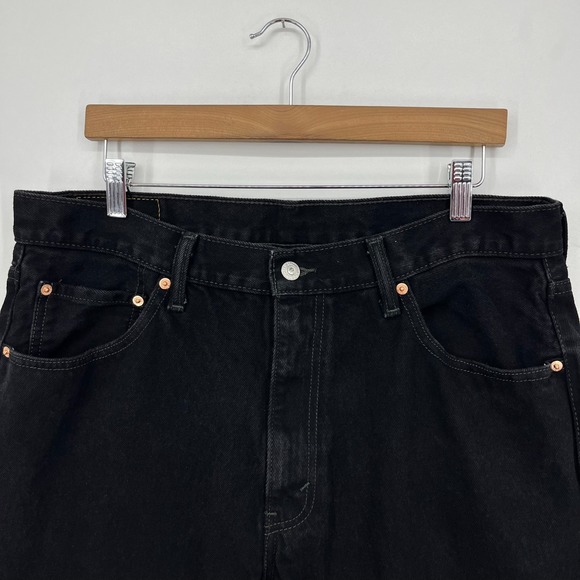 Levi's Jeans Men's Size 36‎ Black 550 Relaxed Fit 100% Cotton Denim Vtg Y2K - Picture 4 of 13